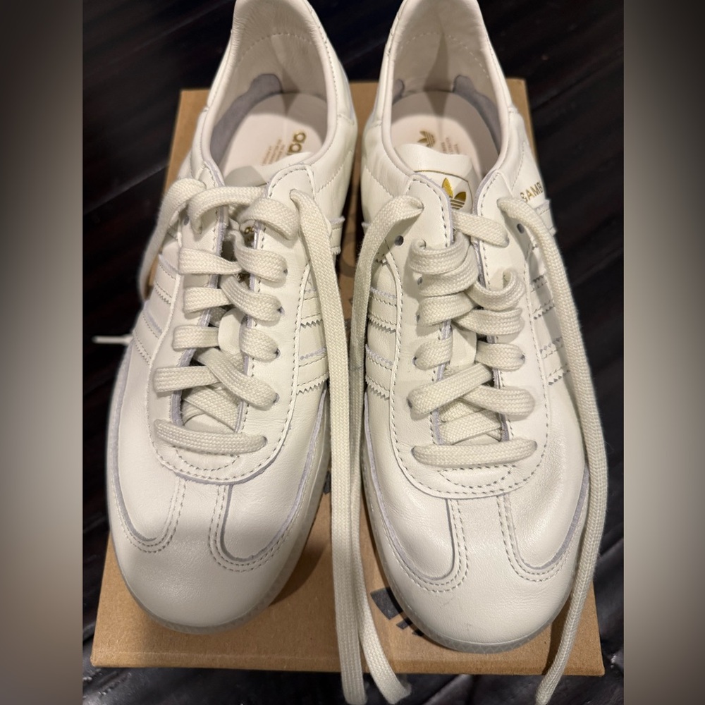 Adidas Samba Decon Cream Leather Sneakers LIKE NEW - Picture 7 of 12
